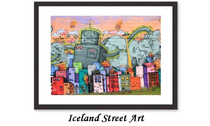 Iceland Street Art Framed Print